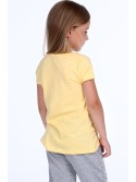 T-shirt with yellow application NDZ8171 - Online store - Boutique